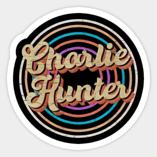 vintage circle line color Charlie Hunter Sticker